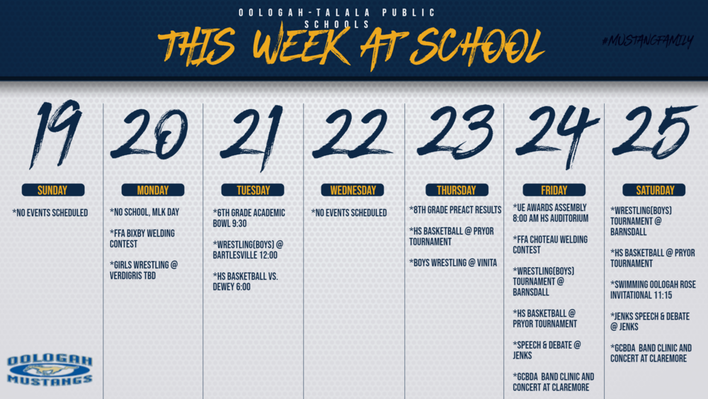 Week at a Glance