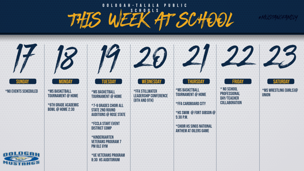 Week at a Glance