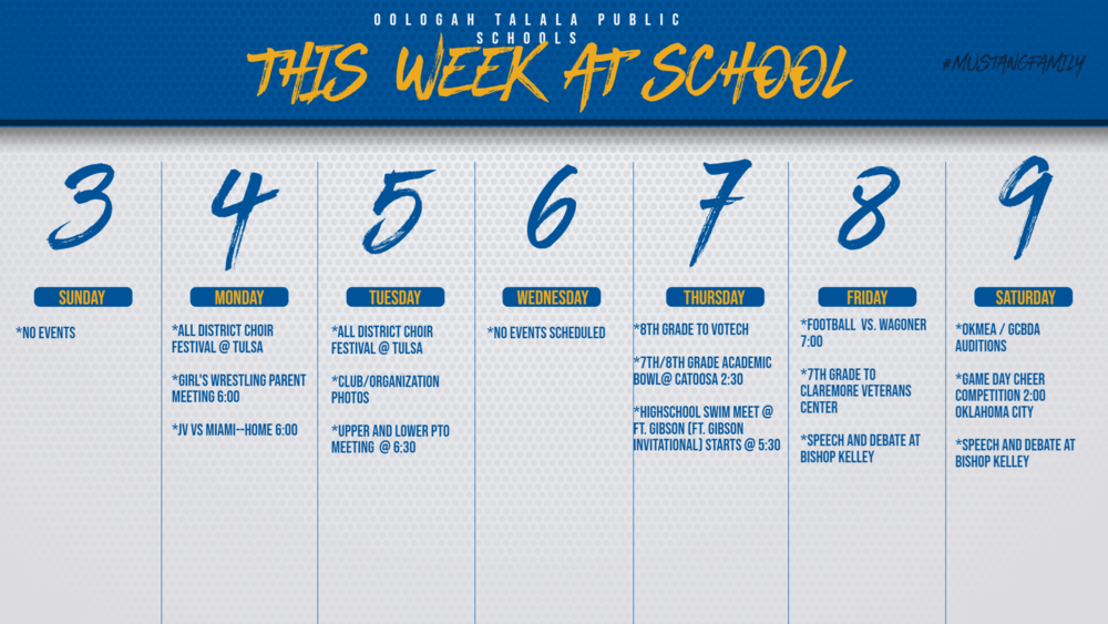 Week at a Glance
