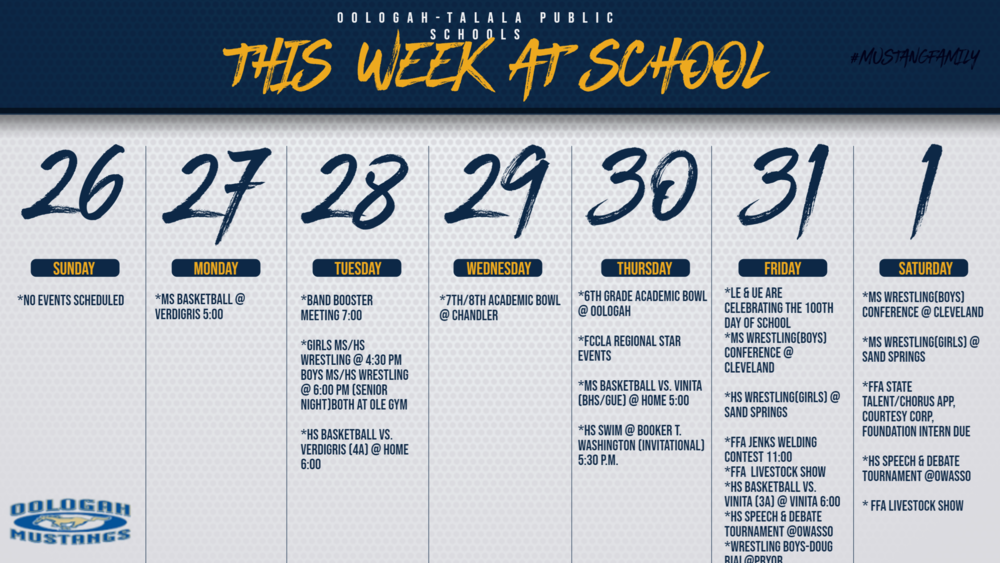 Week at a Glance