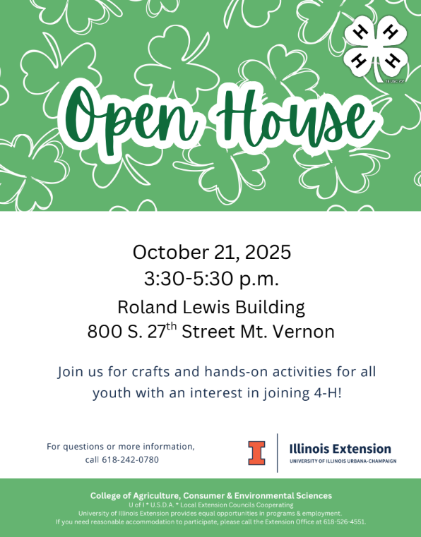 4-H  Open House