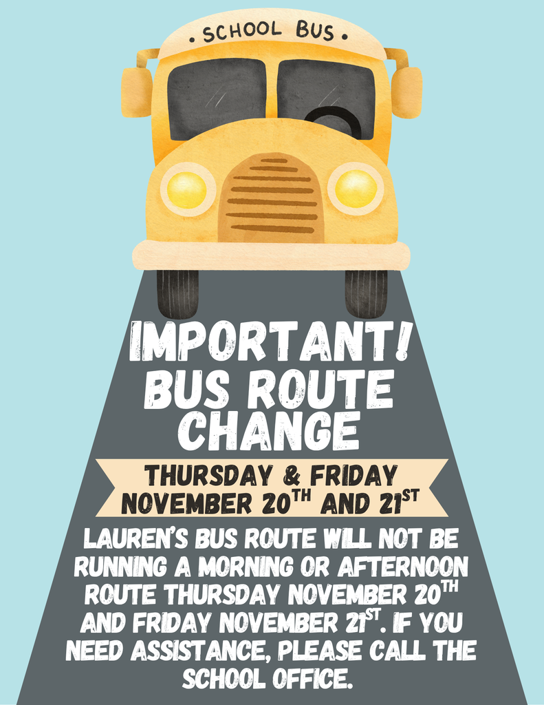 Bus Route Change Information!