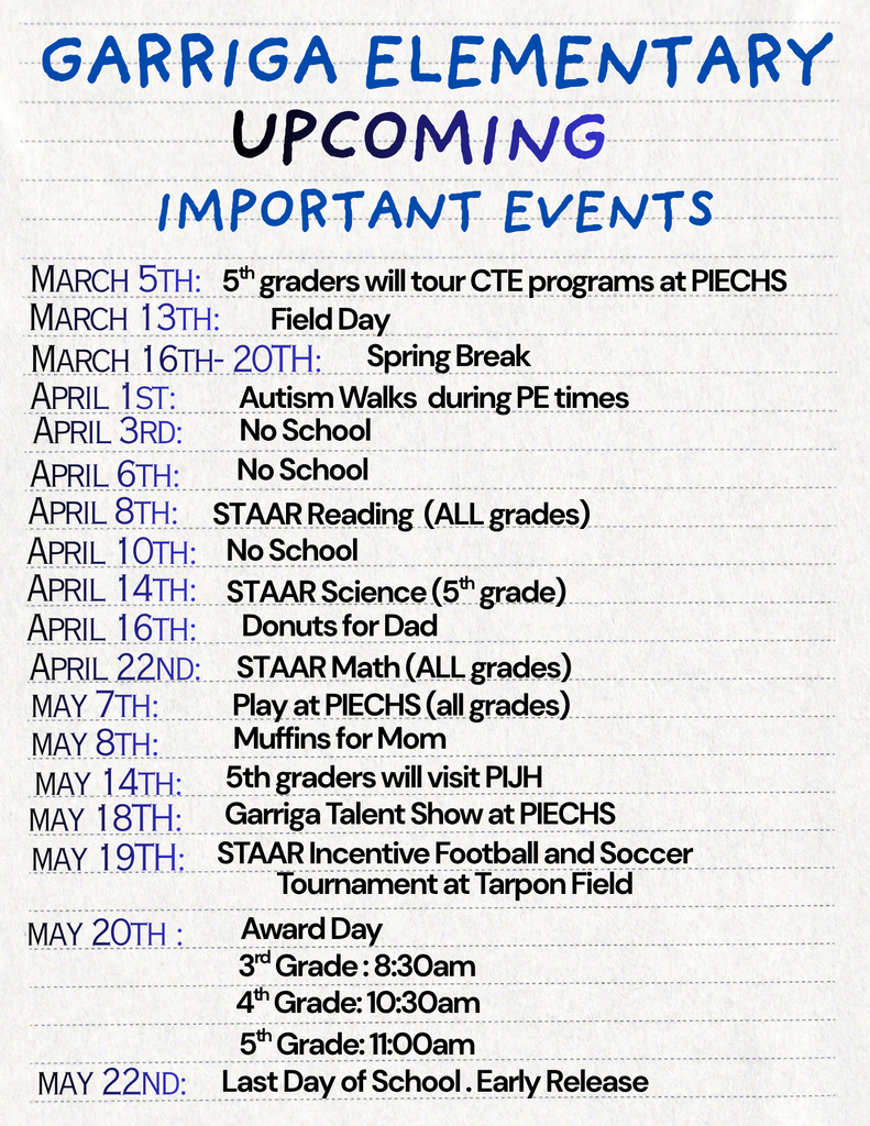 Garriga Save the Dates