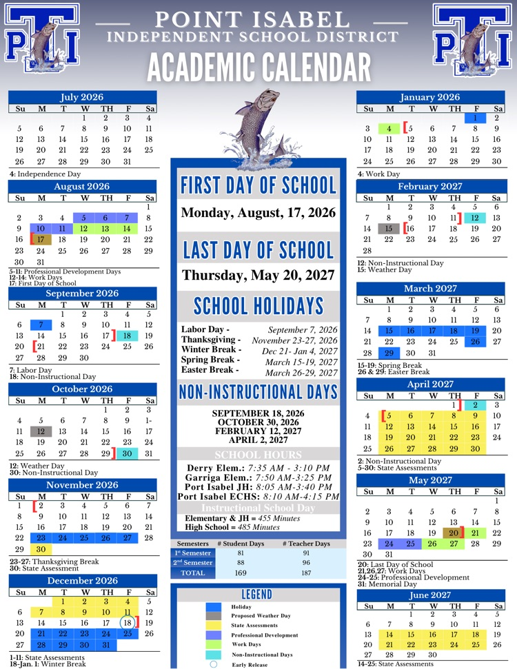 2026-2027 Academic Calendar