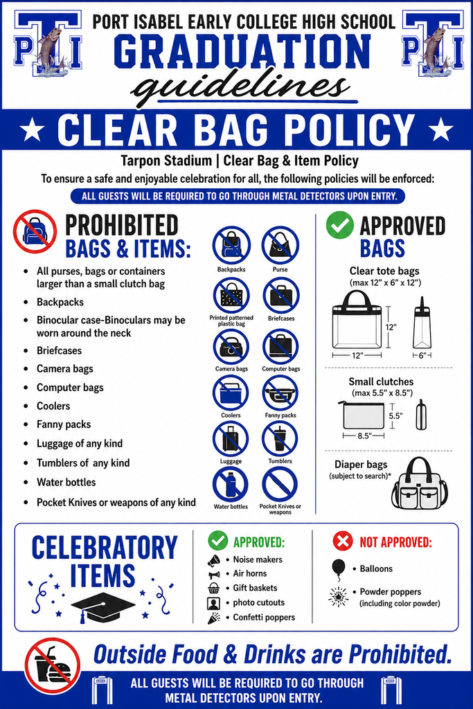 Graduation Clear Bag Policy