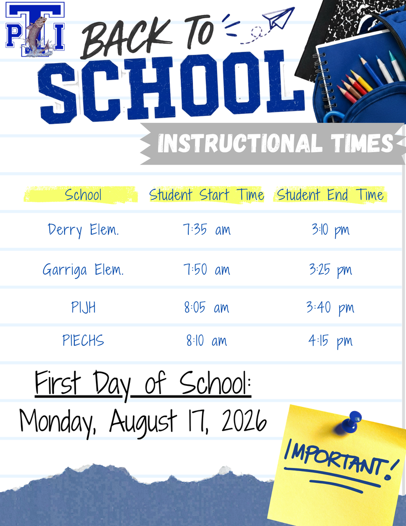 2026-2027 Instructional Times
