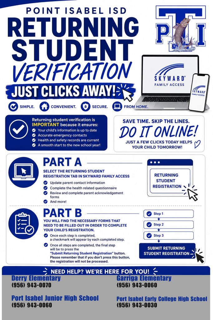 Returning student verification