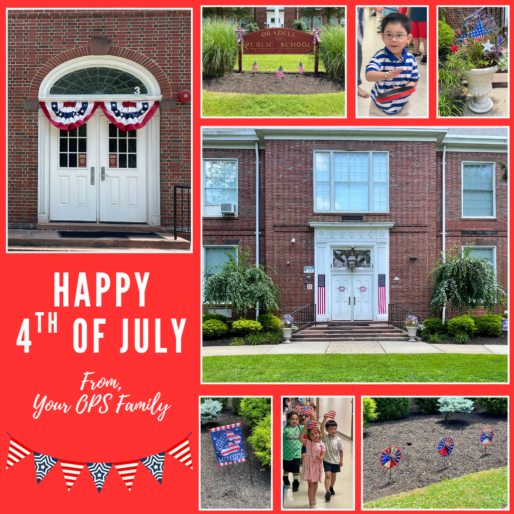 Photos of Fourth of July Decorations at OPS