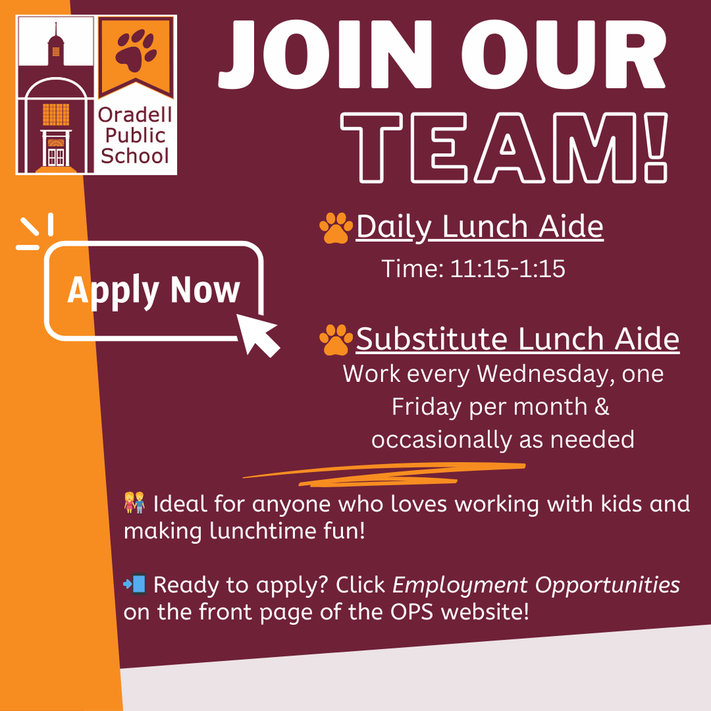 Lunch aide hiring