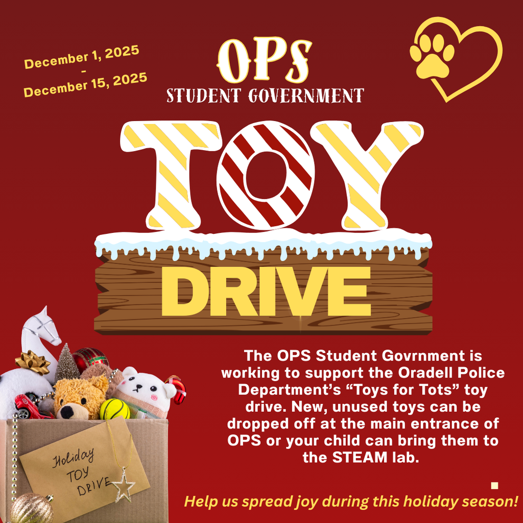 Flyer for Student Government Toy Drive