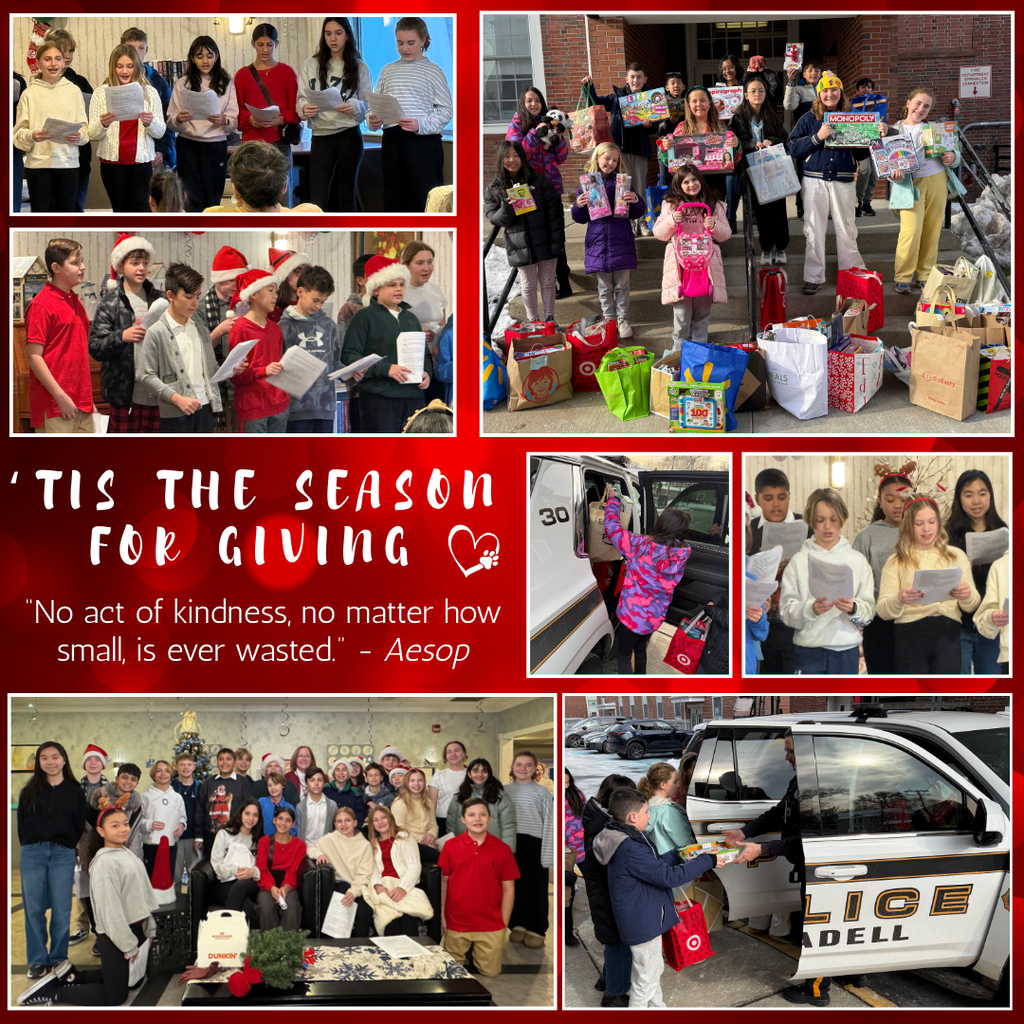 Photos of 6th grade Give Back Events