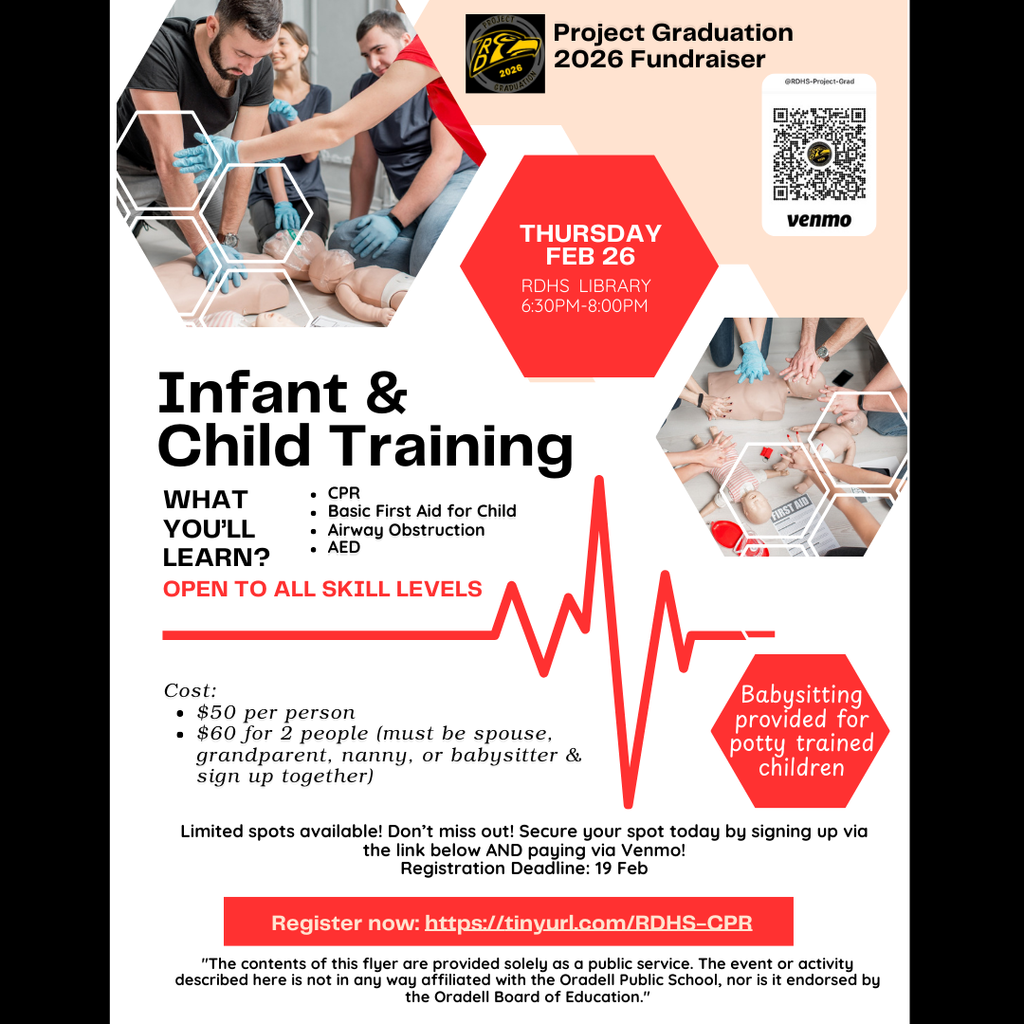 Flyer About Infant and Child Training