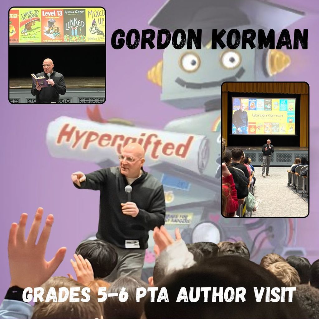 Gordon Korman Author Visit with Grades 5 & 6
