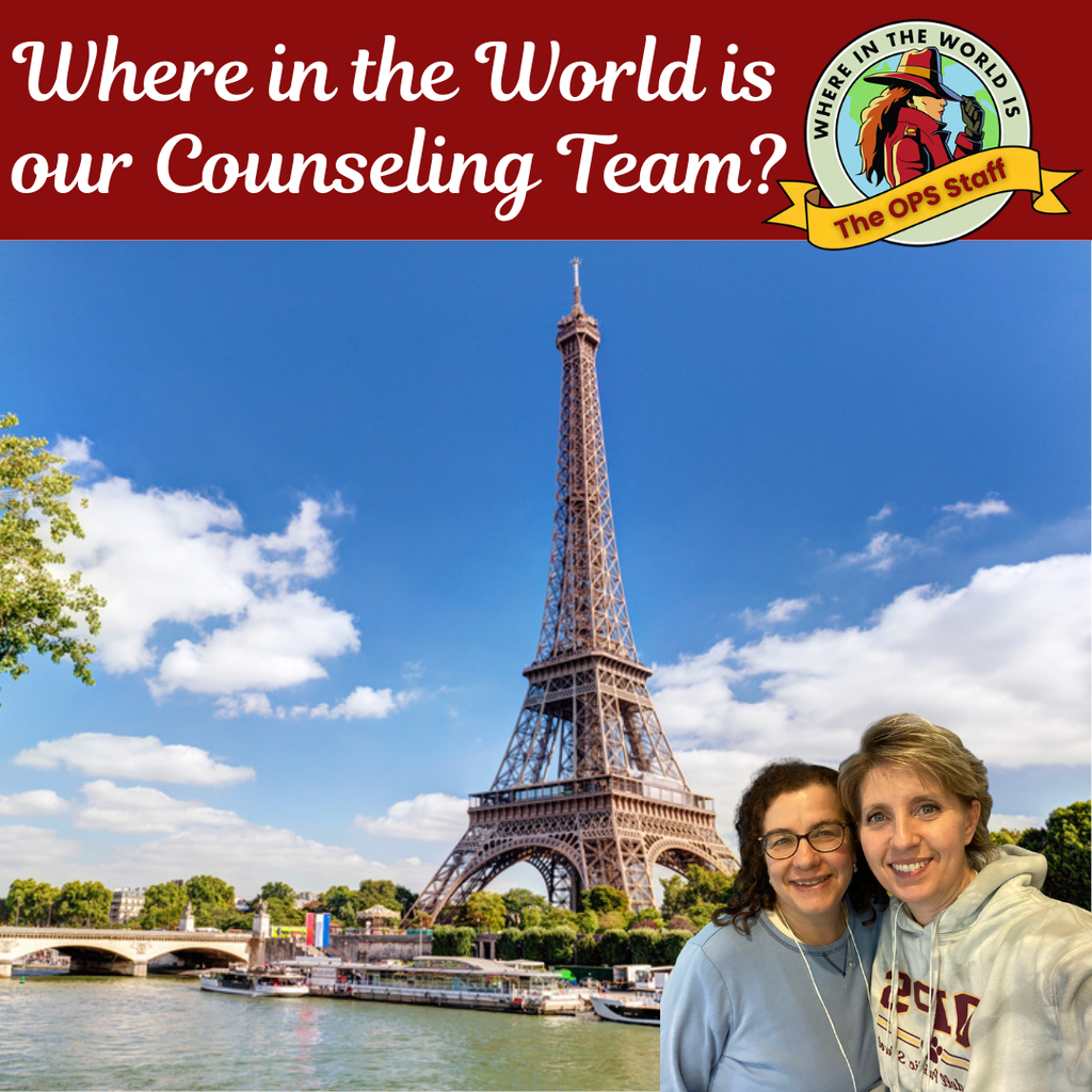 Photos of school counselors traveling