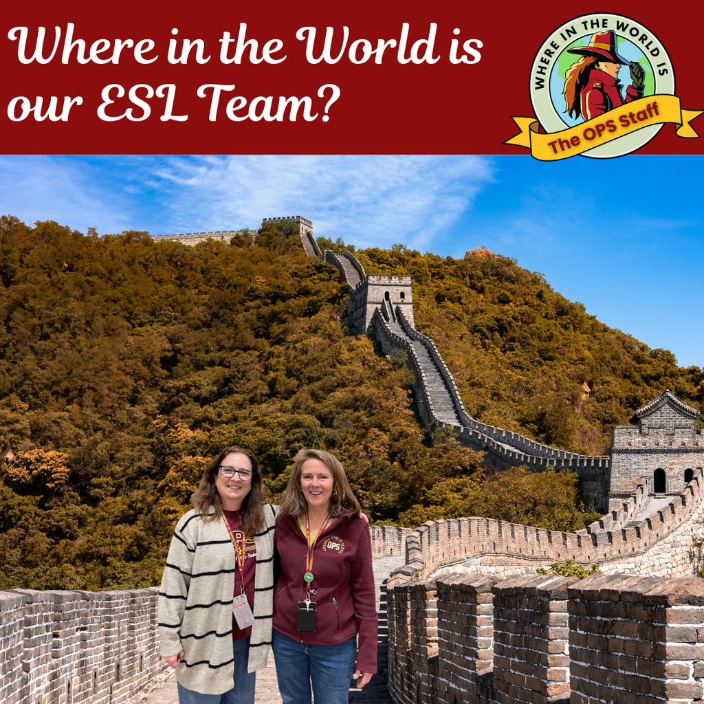 Photos of OPS staff at a World Landmark