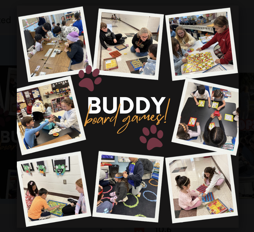 Student playing board games