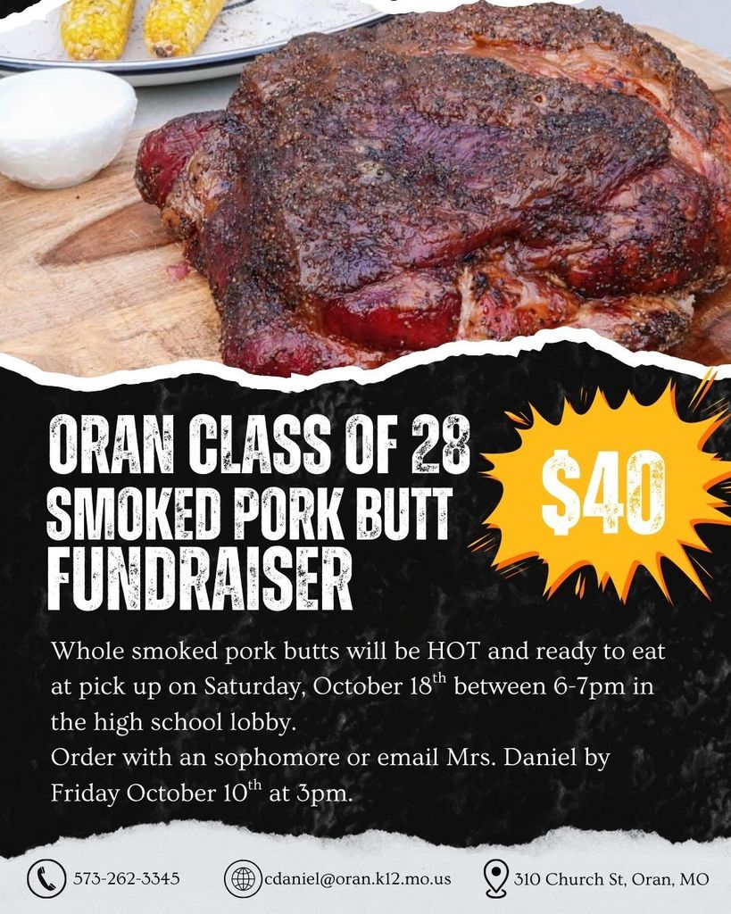 Fundraiser flyer. 
