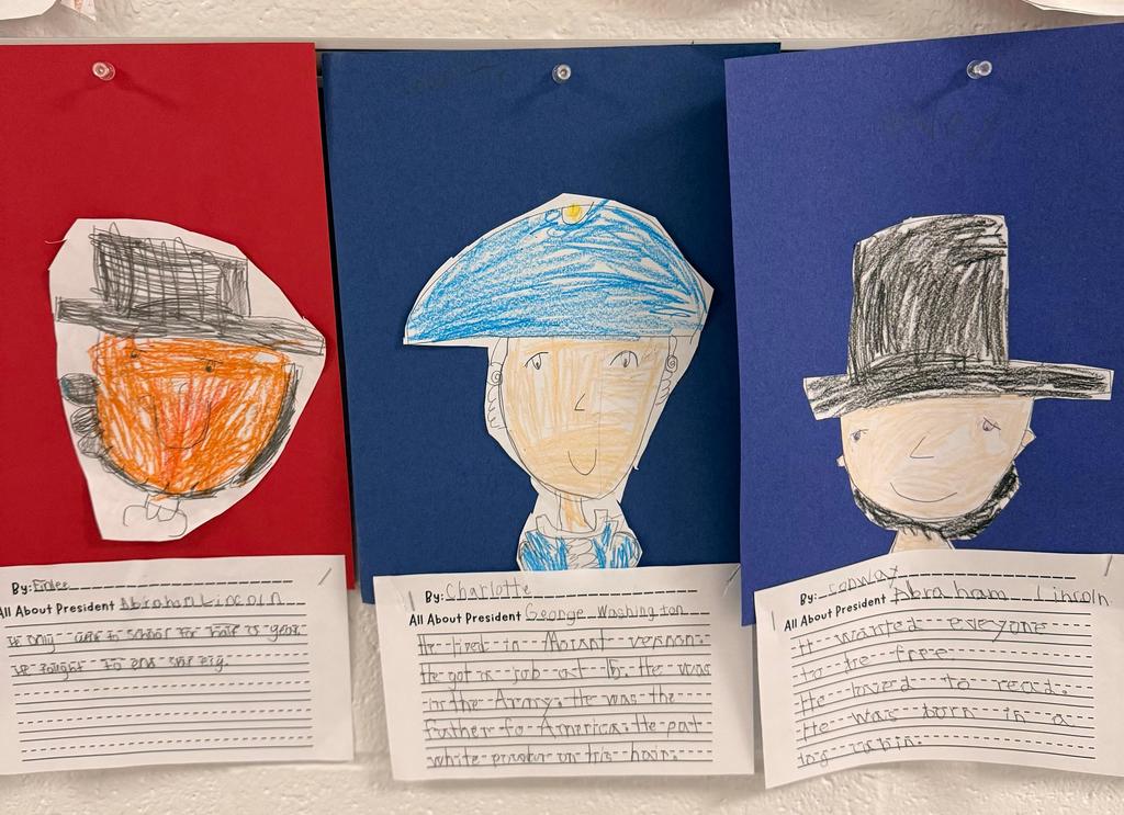 1st grade President writings