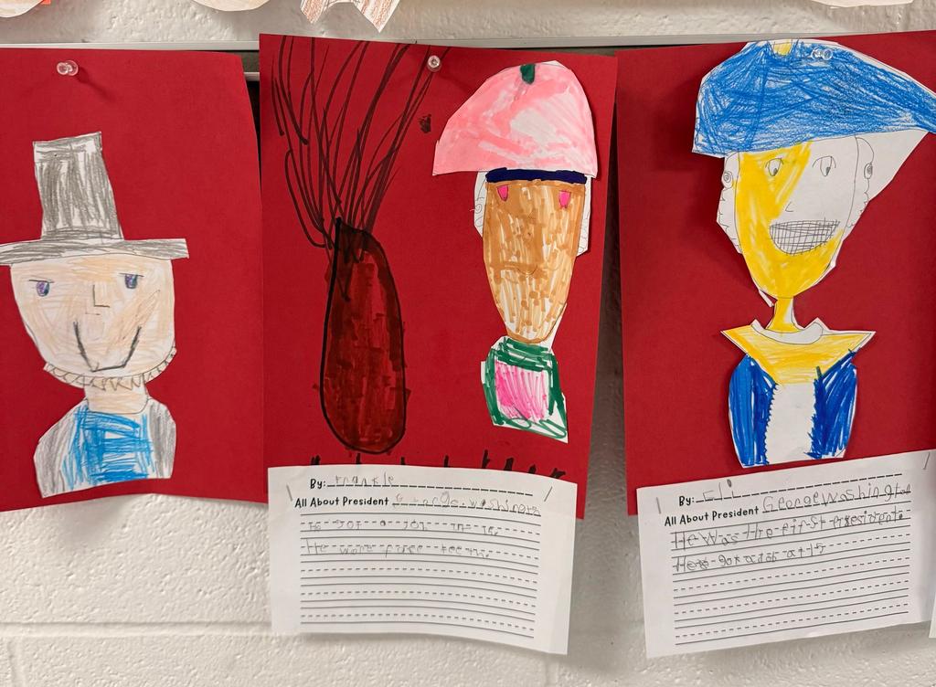 1st grade President writings