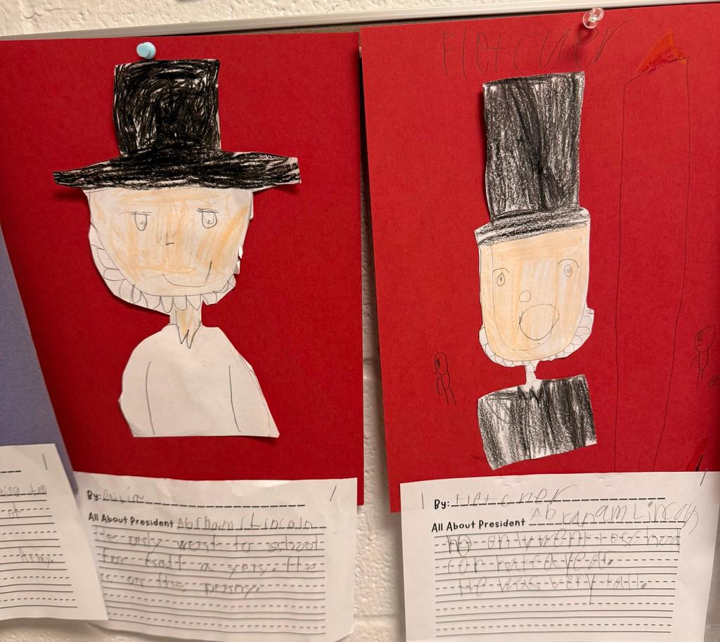 1st grade President writings