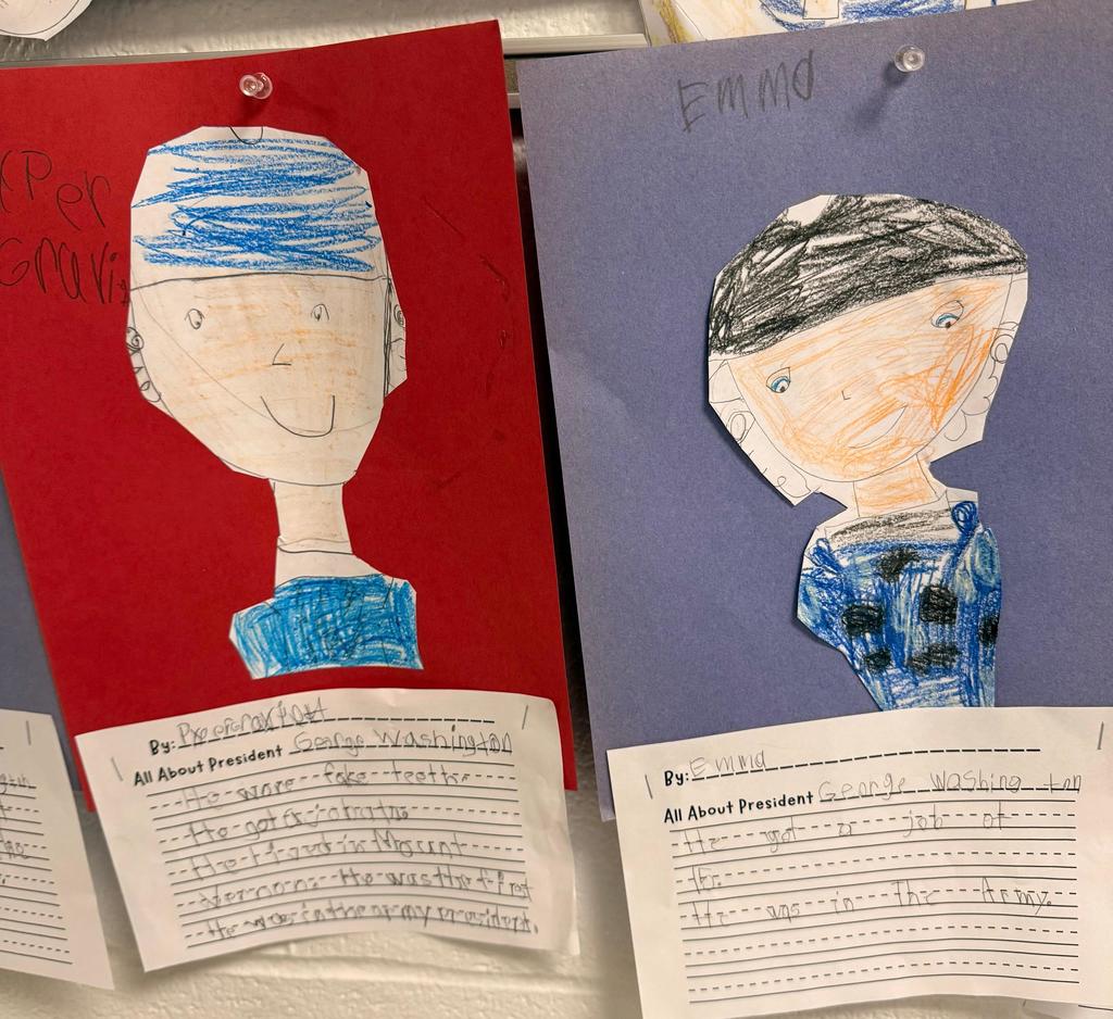 1st grade President writings