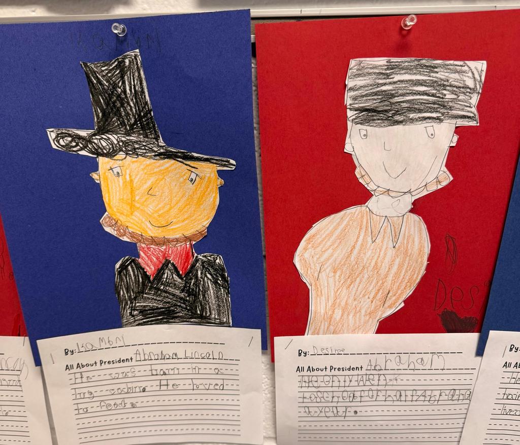 1st grade President writings