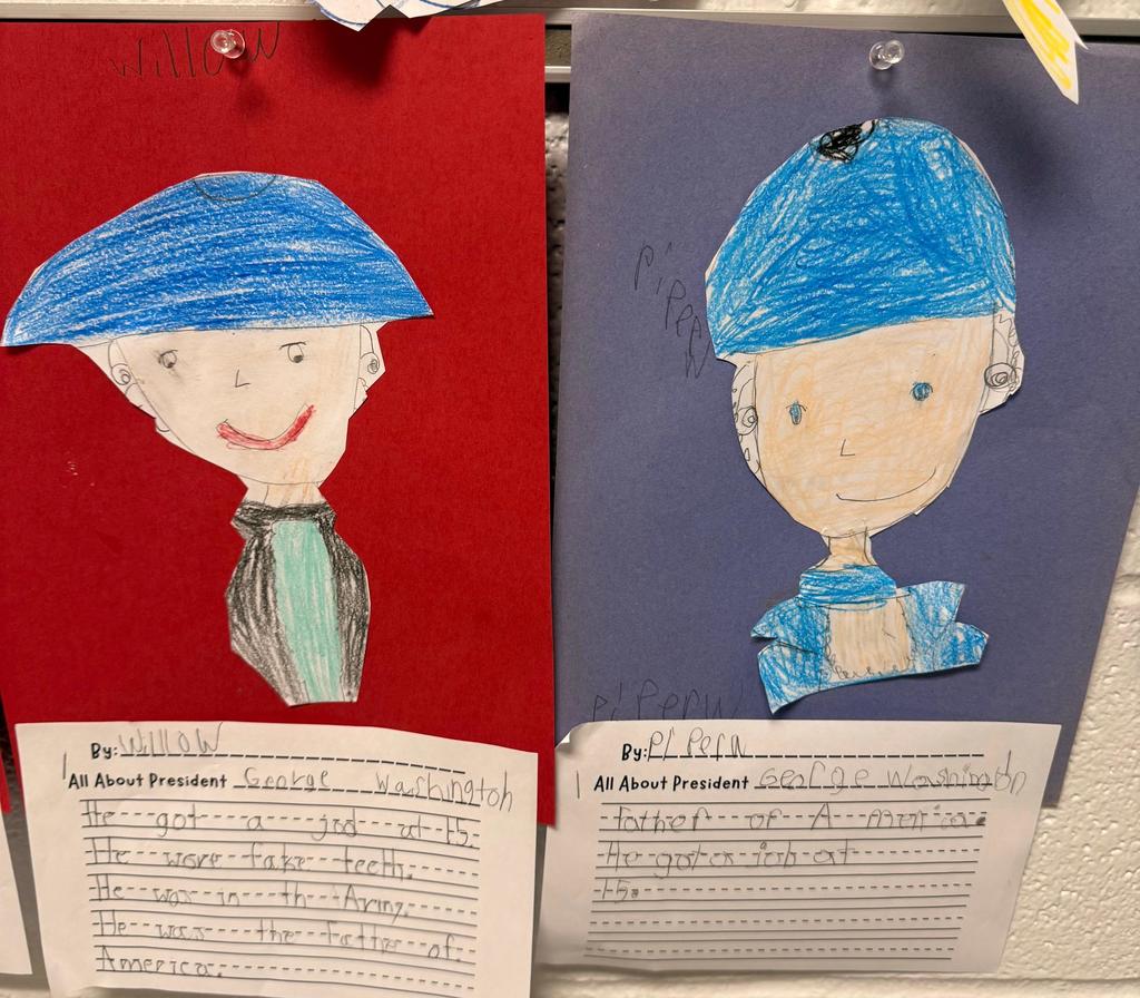 1st grade President writings