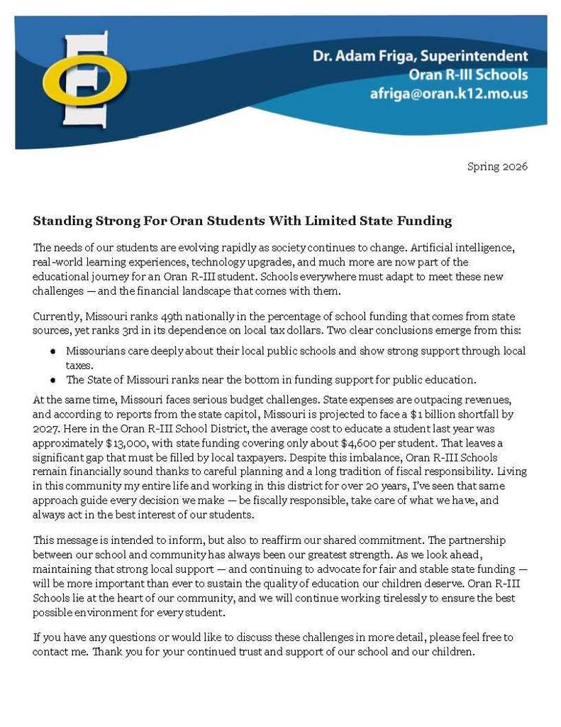 newsletter SPRING2026 STANDING STRONG