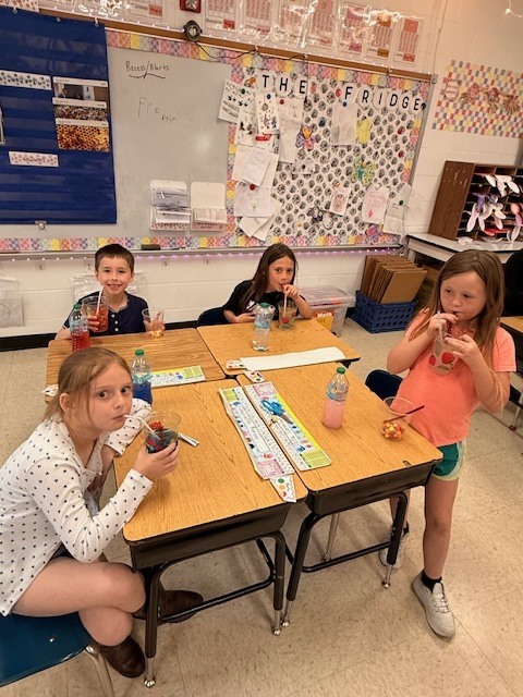 1st graders celebrating STAR growth