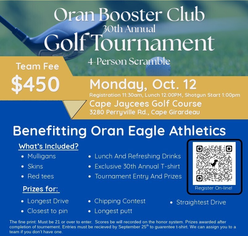 Booster Club Tourney flyer