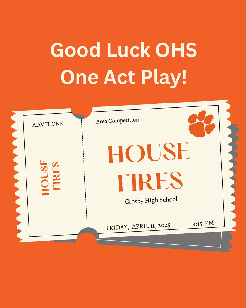 Good luck OHS One Act Play!