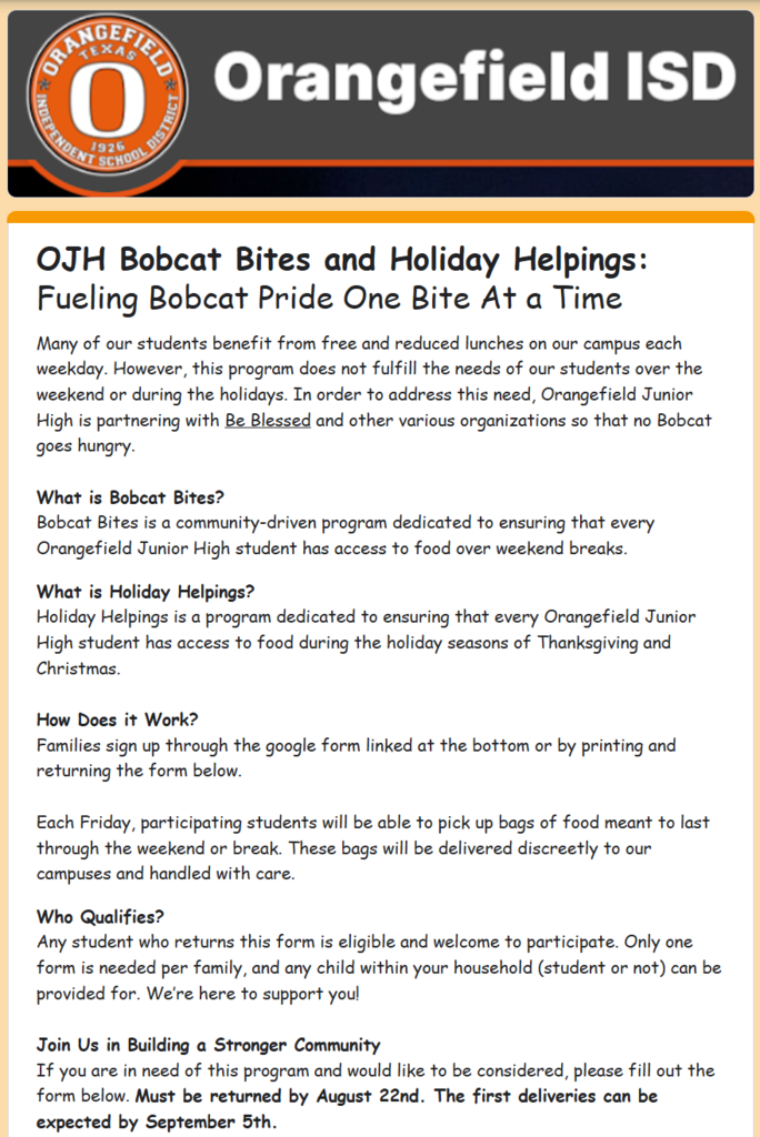 Bobcat Bites and Holiday Helpings