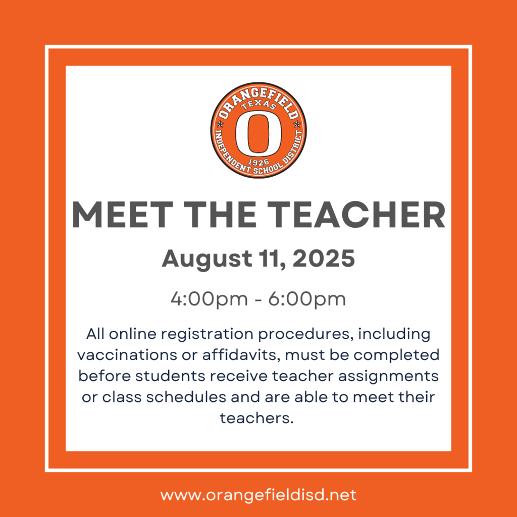Meet the Teacher August 11 4-6pm
