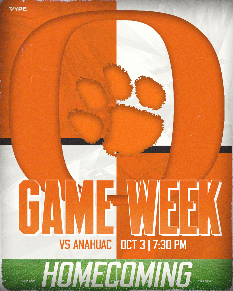 Game Week - Homecoming - Oct 3 7:30pm