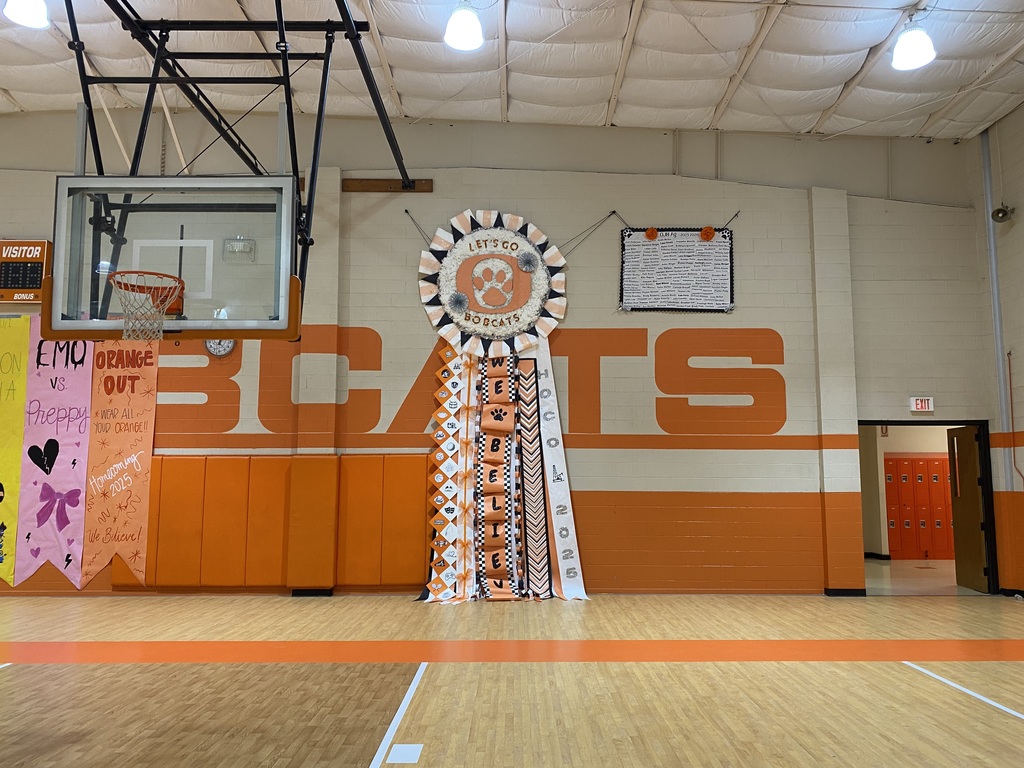 A picture of Mrs. Castillo's 8th grade agriculture class's mega mum. On display for Homecoming week.