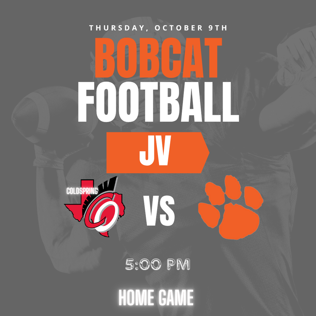 JV football vs Coldspring 5pm