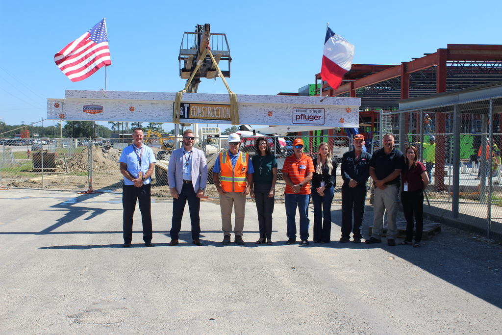 Admin and board with construction leader