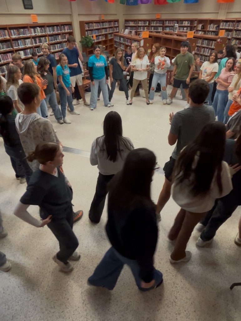 students in a circle