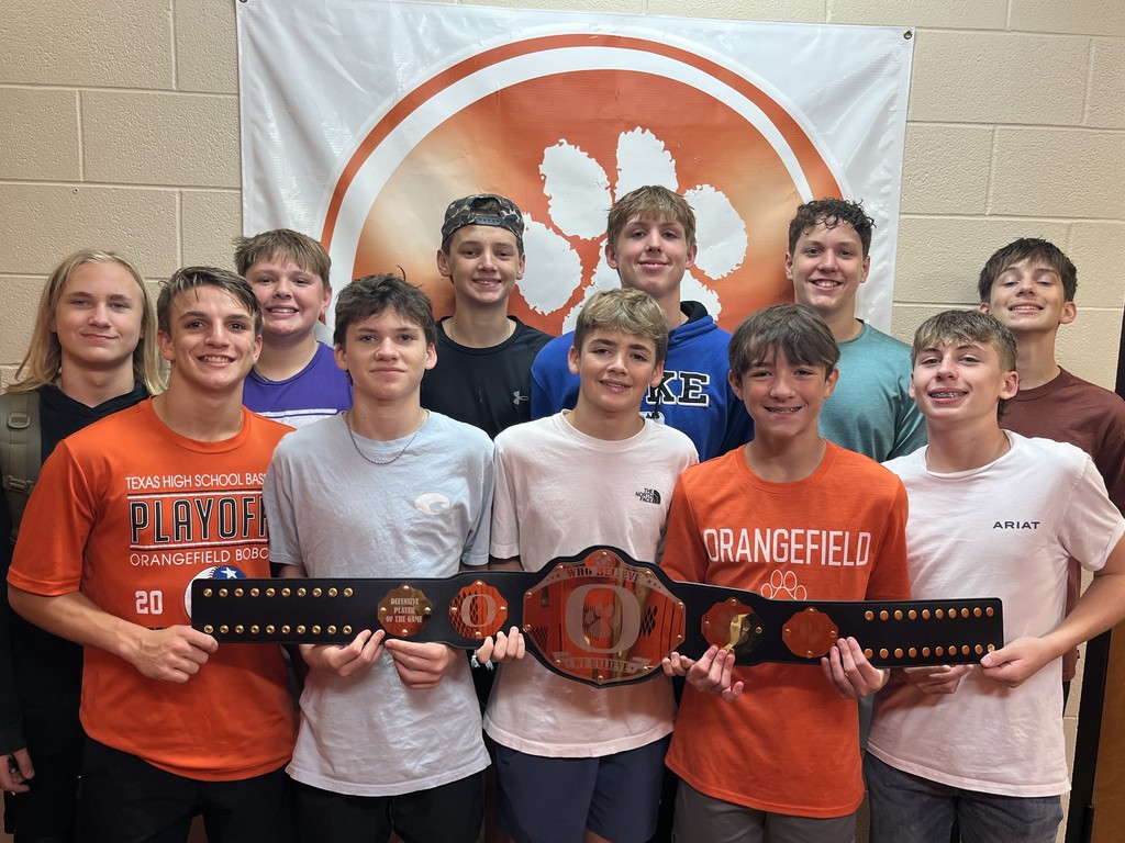 8th grade defense goes to the whole starting unit. ( Kaleb Griffin, Landon Agerton, Kole Knox, Kamden Smith-Slagle, Traeson Addison, Larsen Richard, Lexon Detwiler, Liam Williams, Connor Haley, Ainsley Skibo, Valon Vacek )