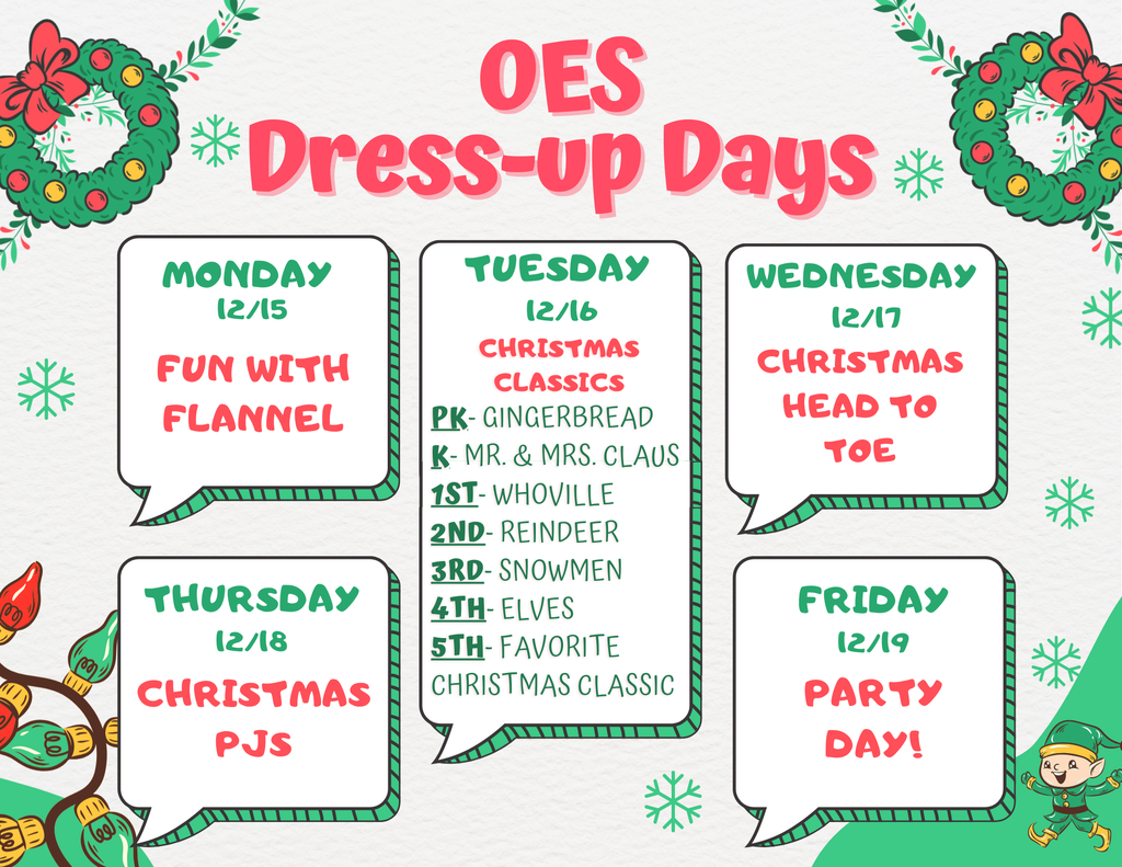 Chritmas Dress up Days