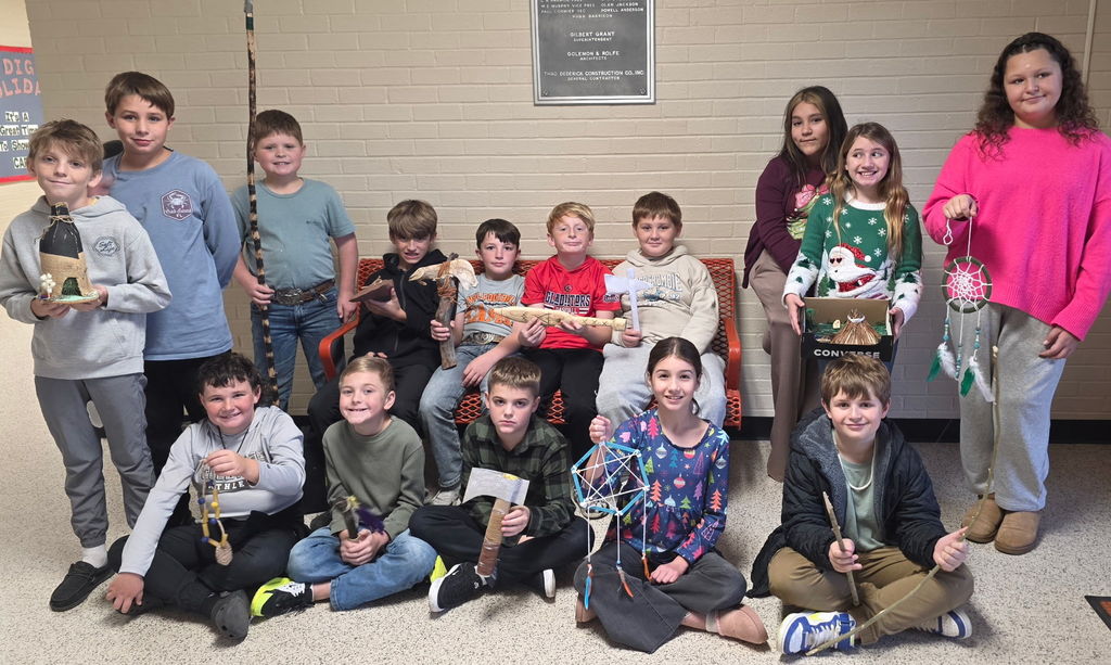 Students with artifacts