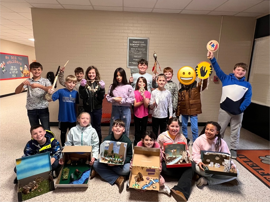 Students with artifacts