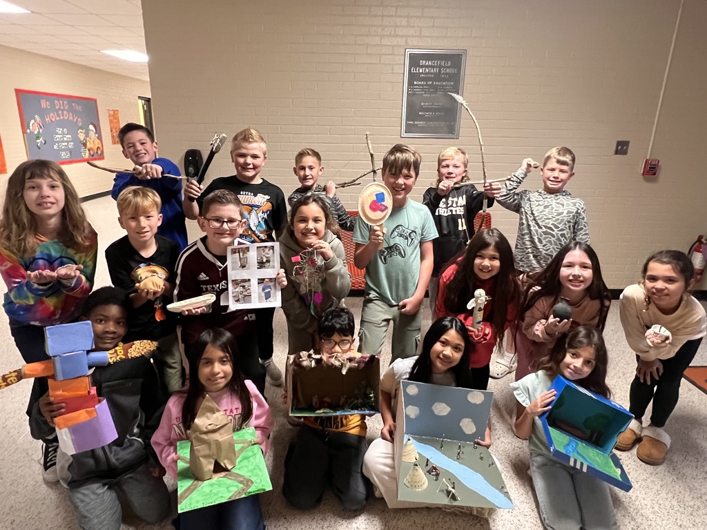 Students with artifacts