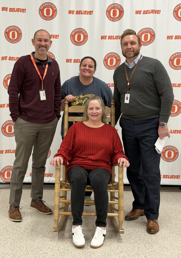 Anetha Myers with principal Wrinkle, superintendent McAlpin and Mrs. Heidi Welch