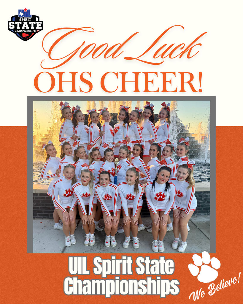 Good Luck OHS Cheer!