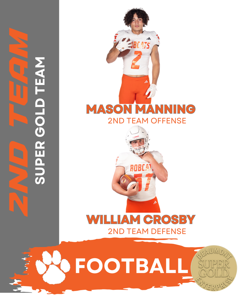 Super Gold 2nd Team Mason Manning and William Crosby