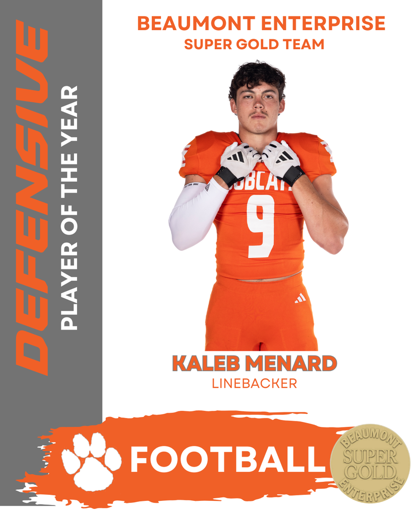 Defensive Player of the Year Kaleb Menard Super Gold Team