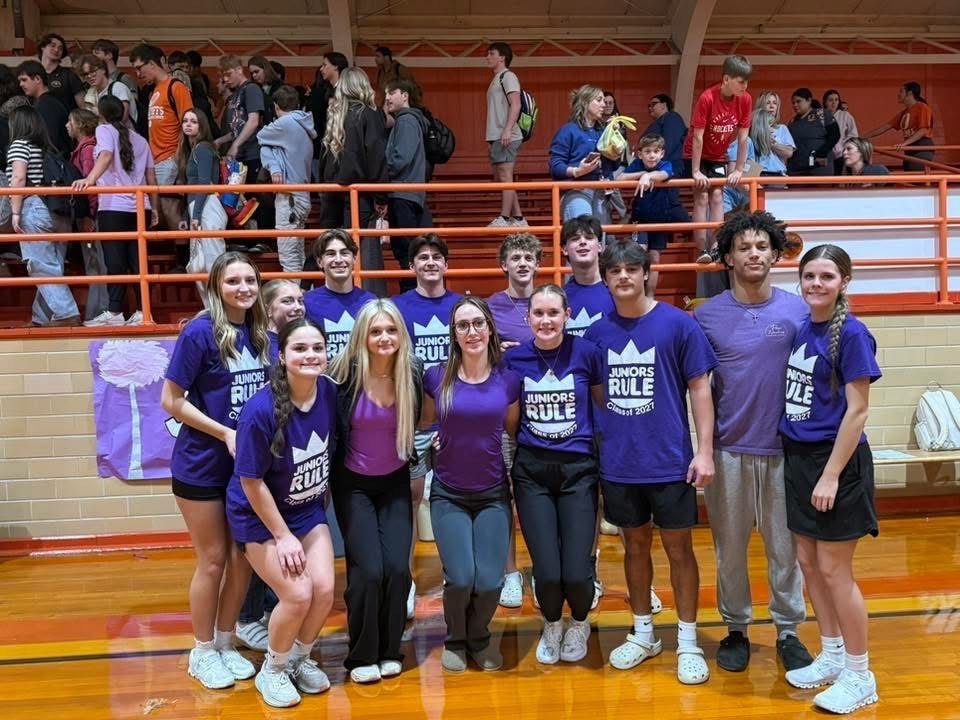 junior participants in purple shirts