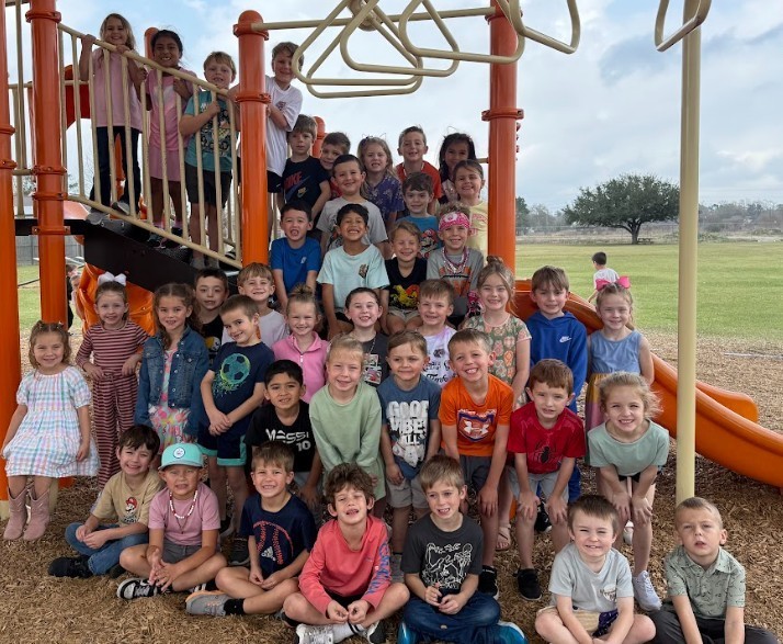 students at playground