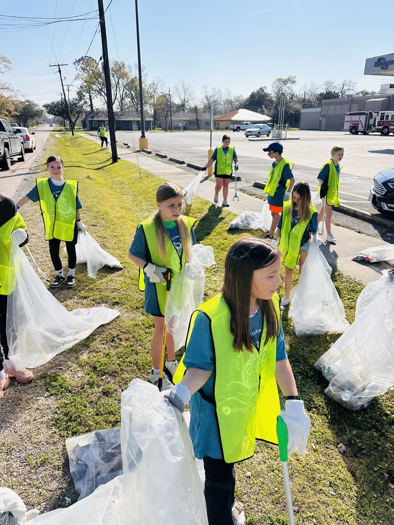 Students Picking up Trash